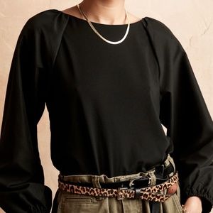 Banana Republic Mixed Media Blouse
